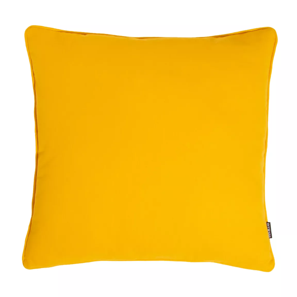 Coussin carré coton (60 x 60 cm) Pixel Jaune moutarde