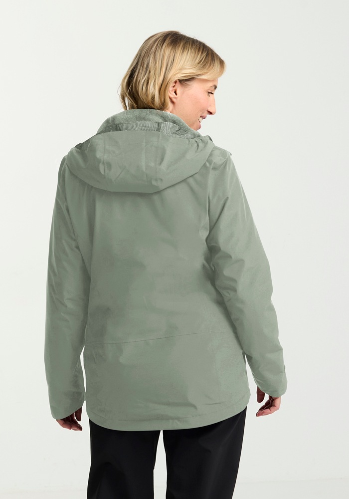 Jack Wolfskin 3-in-1-Funktionsjacke »MOONRISE 3IN1 JKT W« mit Kapuze 3in1, atmungsaktiv, Übergangsjacke
