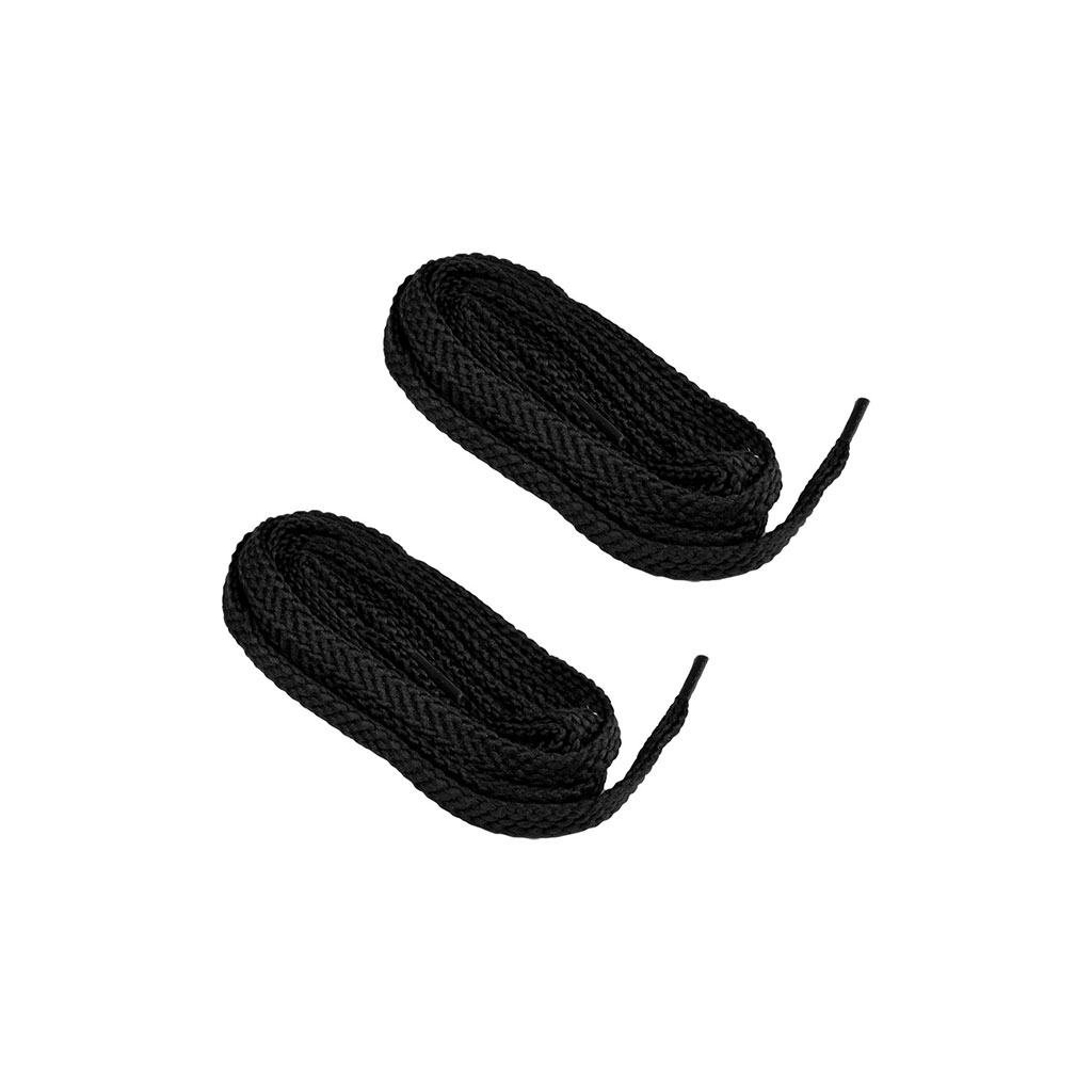 Paire de lacets plats noirs 90cm