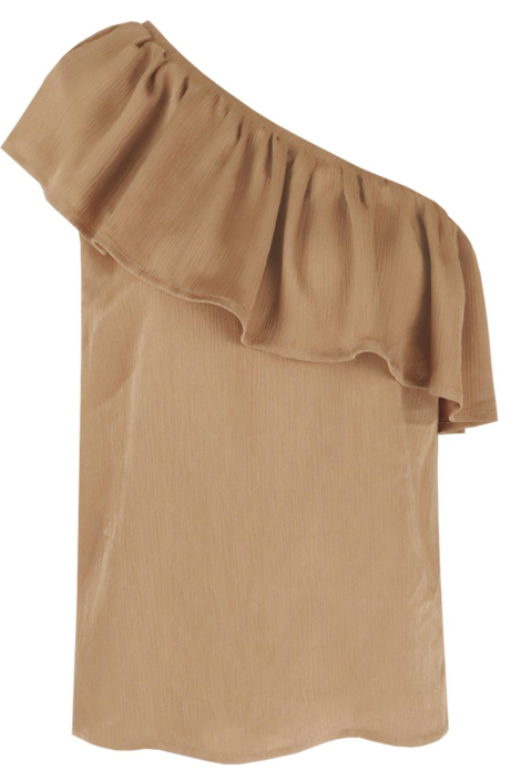 Fluresk camel dames top