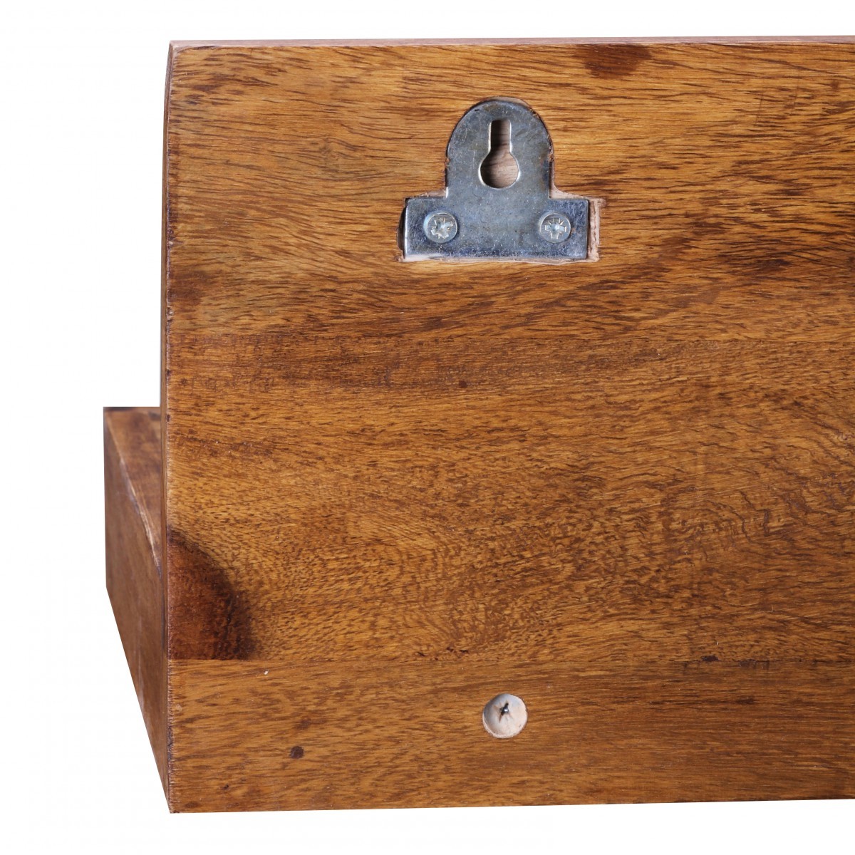 Wandregal - braun gebeizt - Sheesham massiv - 60 cm