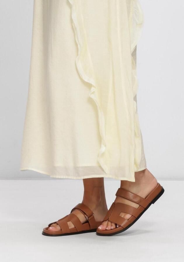 BIBI LOU Slippers Dames 525z40vk Maat: 41 Materiaal: Leer Kleur: Bruin