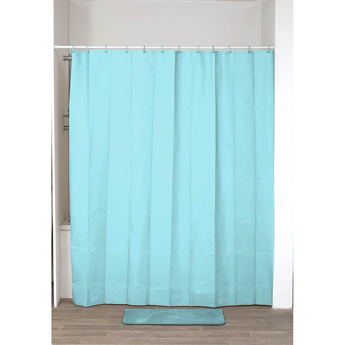 RIDEAU DE DOUCHE 180X200CM VERT BLEU