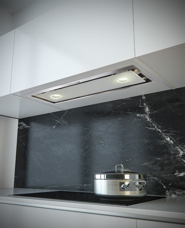 KARMA 73 white, built-in hood 73cm
