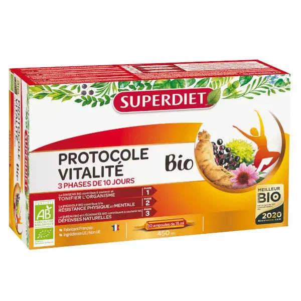 Protocolo de Vitalidade Orgânica Superdiet - 30 ampolas