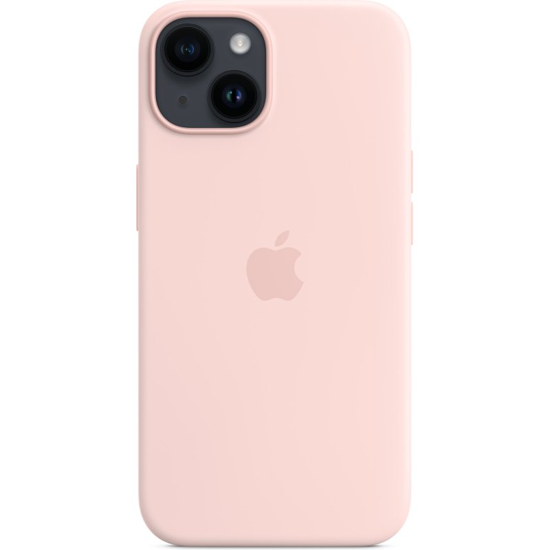 Apple Coque en silicone avec MagSafe pour iPhone 14 - Rose craie