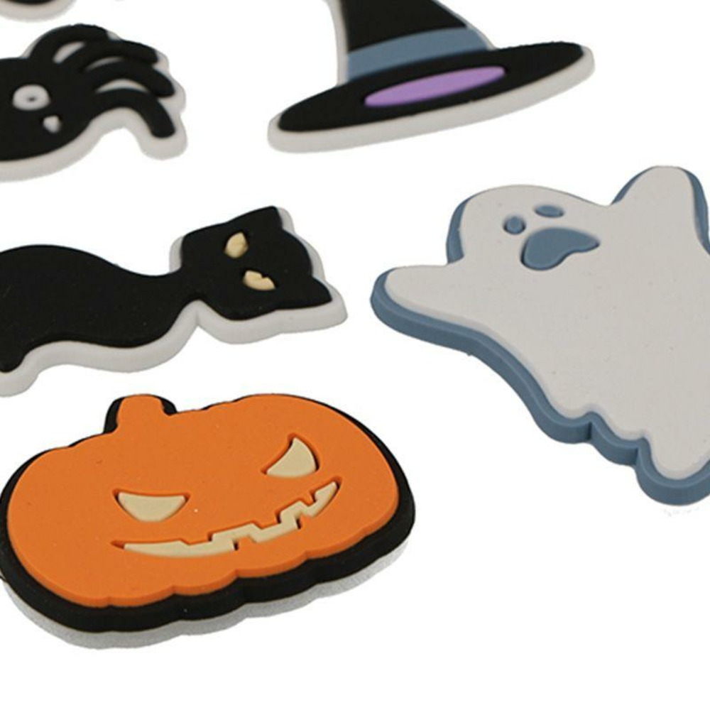 6 autocollants en caoutchouc - halloween