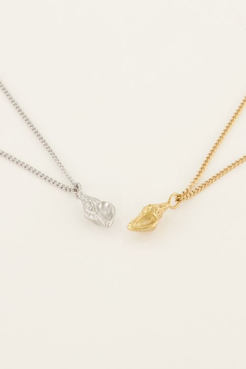 Souvenir ketting met spiraal schelp bedel