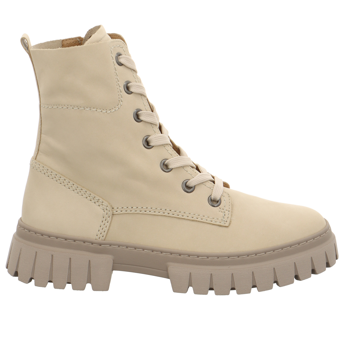 Schnürboots beige