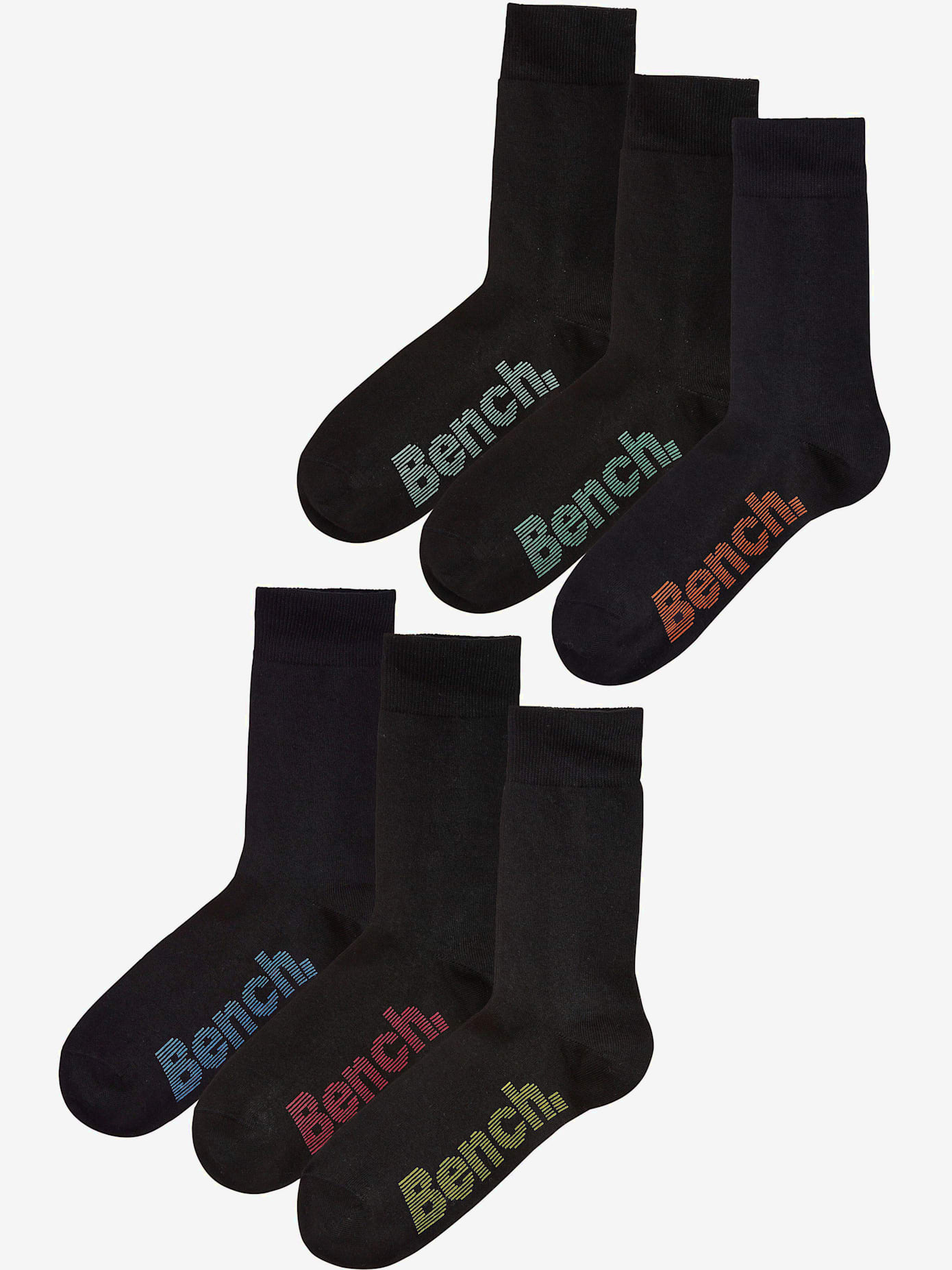 Lot de 6 chaussettes tendance pour homme