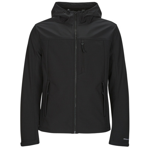 Superdry - HOODED SOFT SHELL JACKET - Noir