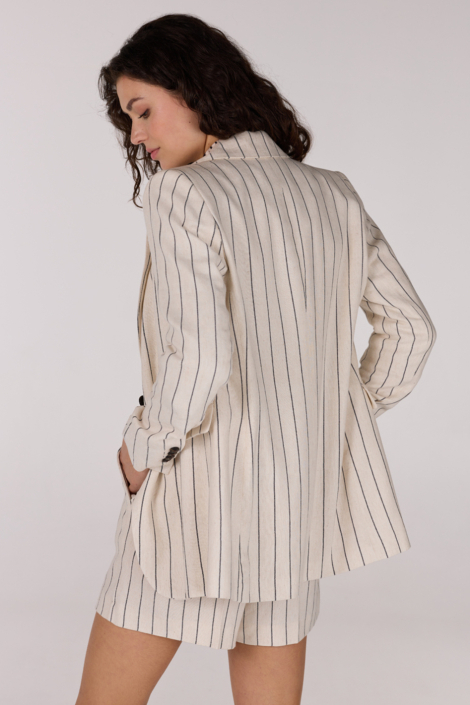 Juffrouw Jansen ecru dames blazer