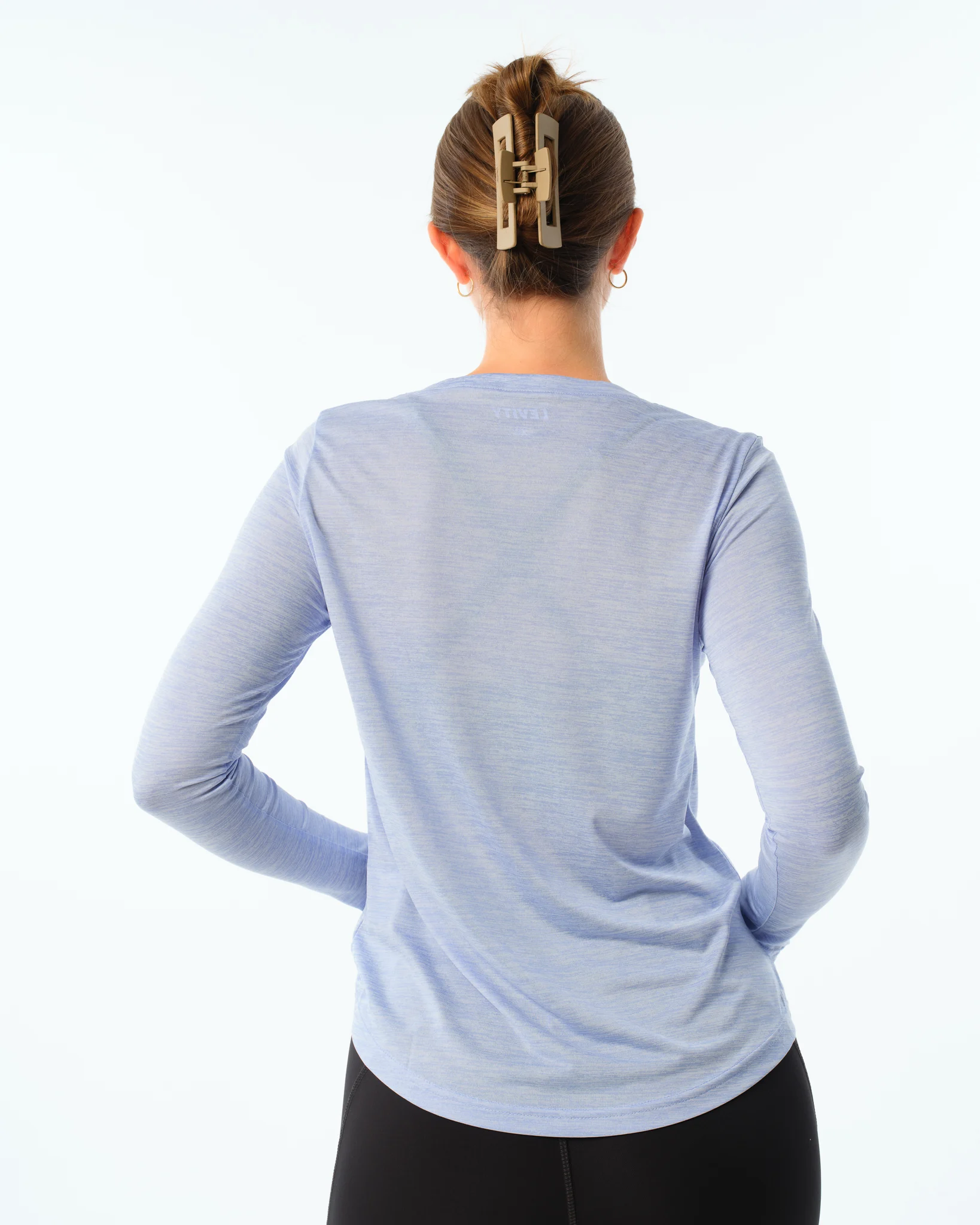 LEVITY Essential Marl Long Sleeve Blue Hydrangea Marl