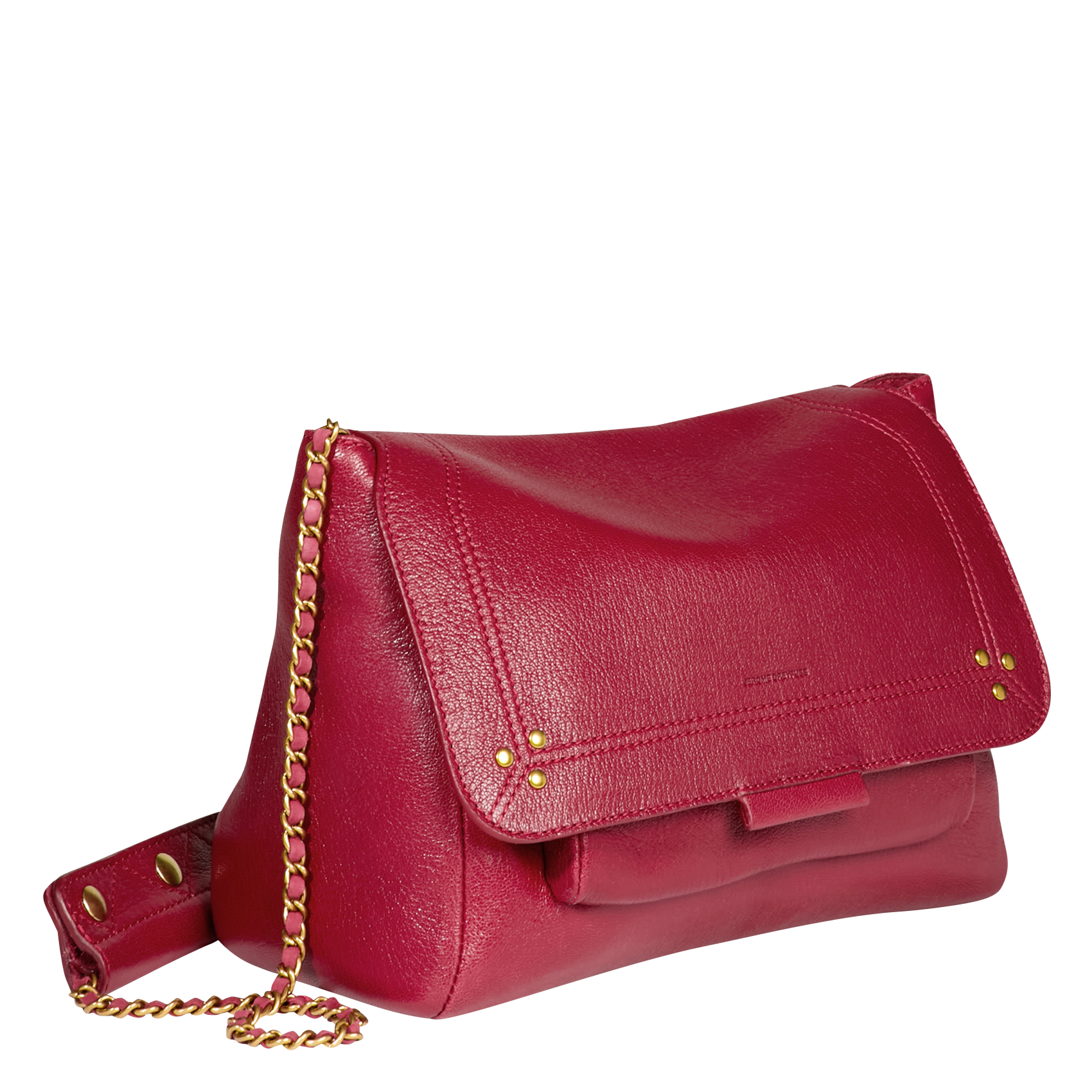 LULU L - Sac besace en cuir | Rouge