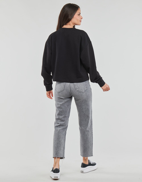 Tommy Jeans - TJW BXY ESSENTIAL LOGO 1 CREW - Noir