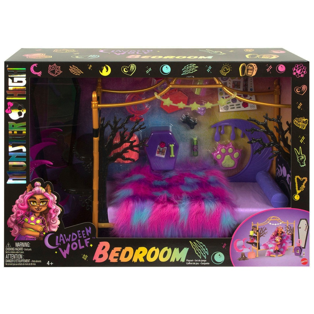 Monster High Clawdeen Wolf Schlafzimmer-Spielset