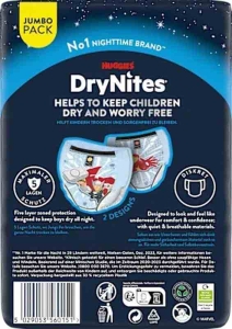 HUGGIES DRYNITES Nachtwindeln Boys 4-7 Jahre, 16 Stück