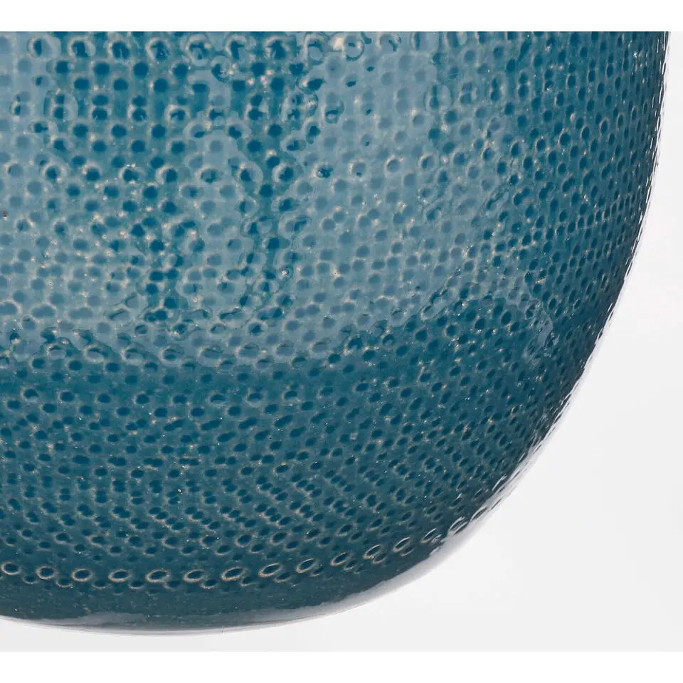 Mica Decorations Bloempot - midnight blauw - keramiek - 16 x 14 cm