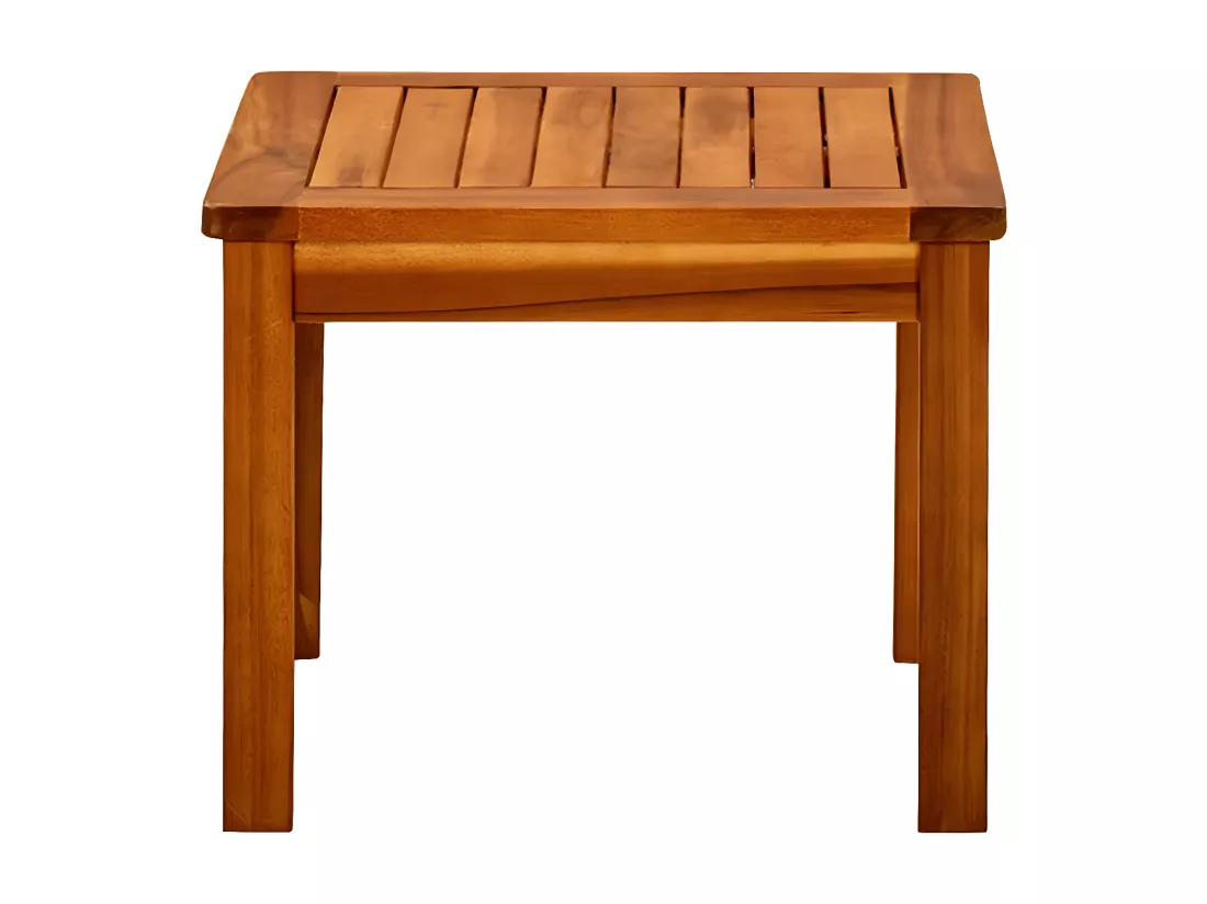 Prolenta Premium - Table basse de jardin 45x45x36 cm Bois solide d'acacia