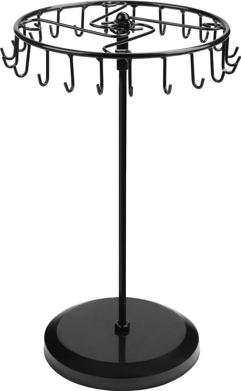 Zwart - Metalen Roterende Sieraden Houder - 23 Haken - Hang Organizer