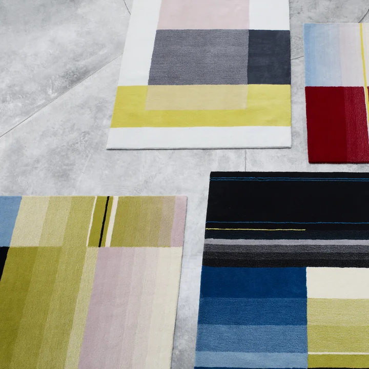 HAY - Colour Carpet 05, hell (graublau / rose / gelb)