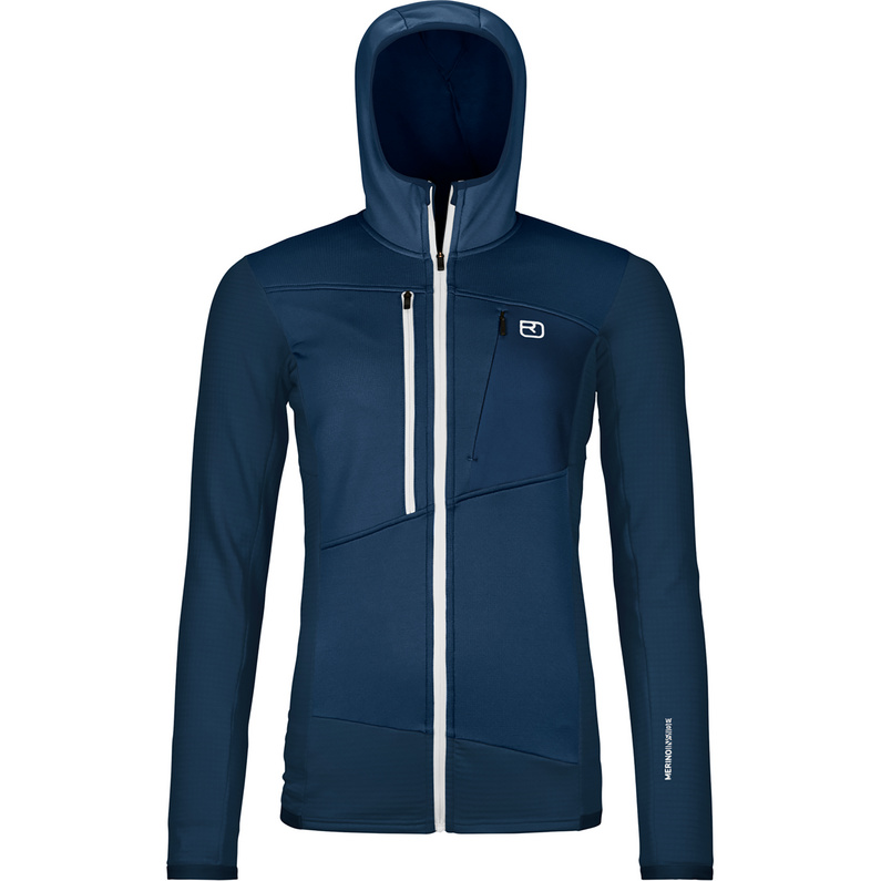 Ortovox Damen Fleece Grid Hoodie Jacke