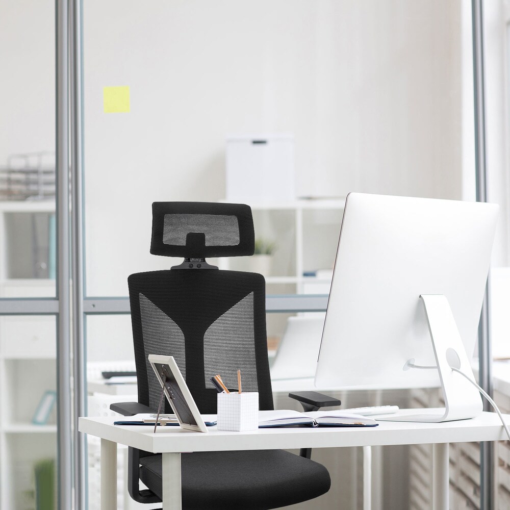 Profi Bürostuhl KODIAK Stoff/Netzstoff mit Armlehnen hjh OFFICE
