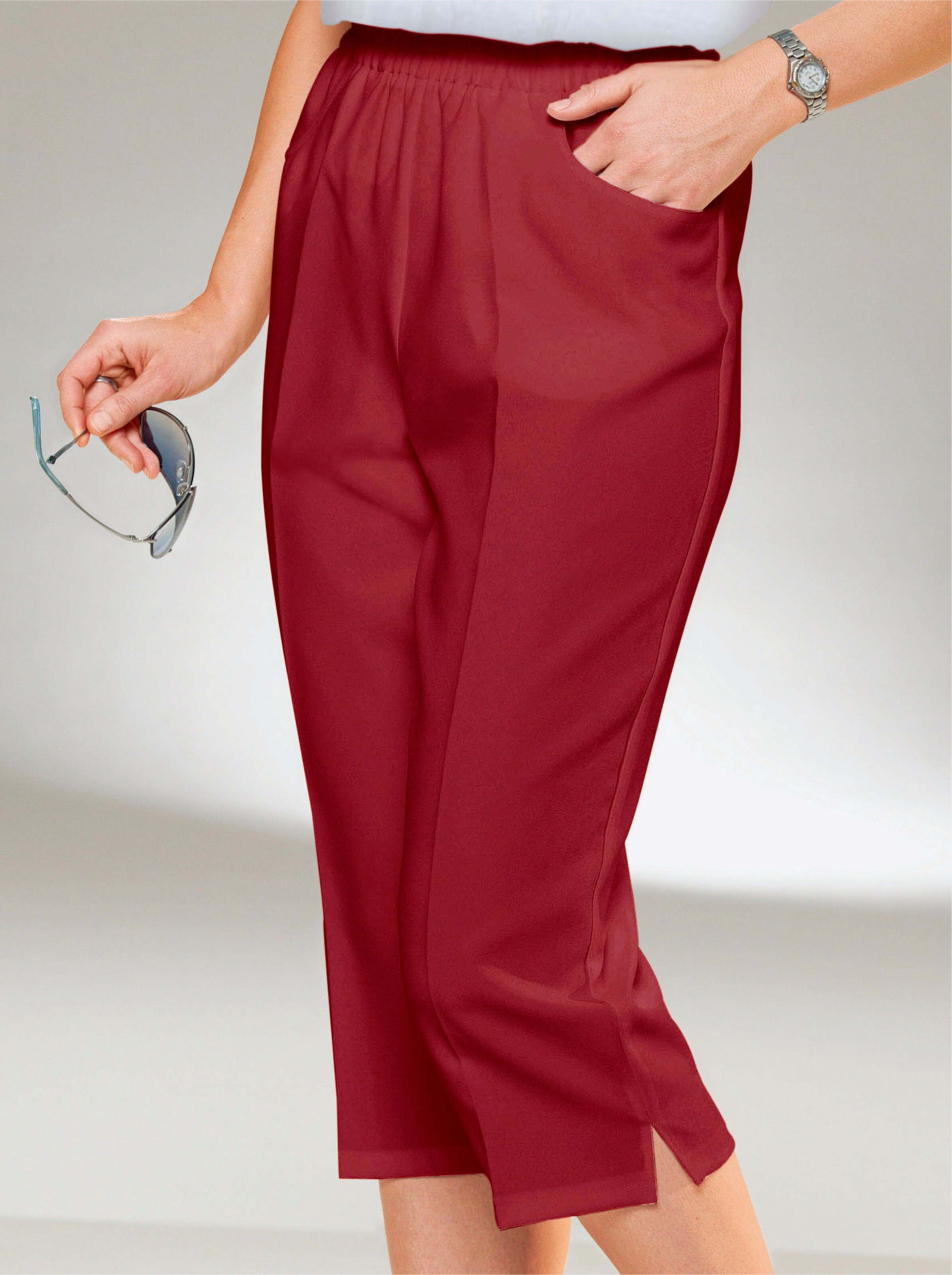 Caprihose mit Bügelfalte