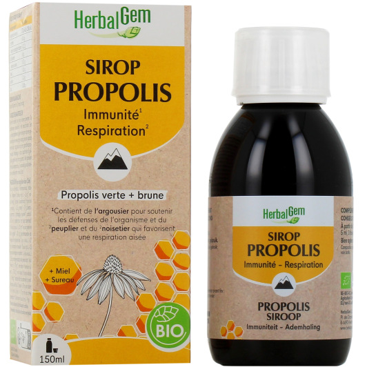 Herbalgem sirop propolis bio - Immunité et respiration