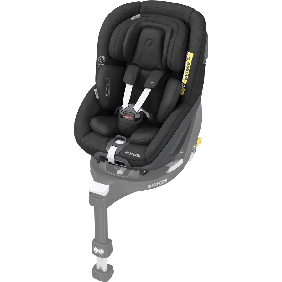 MAXI COSI Set Babyschale Coral 360 Essential Graphite plus Kindersitz Pearl 360 Authentic Black plus Basisstation FamilyFix 360