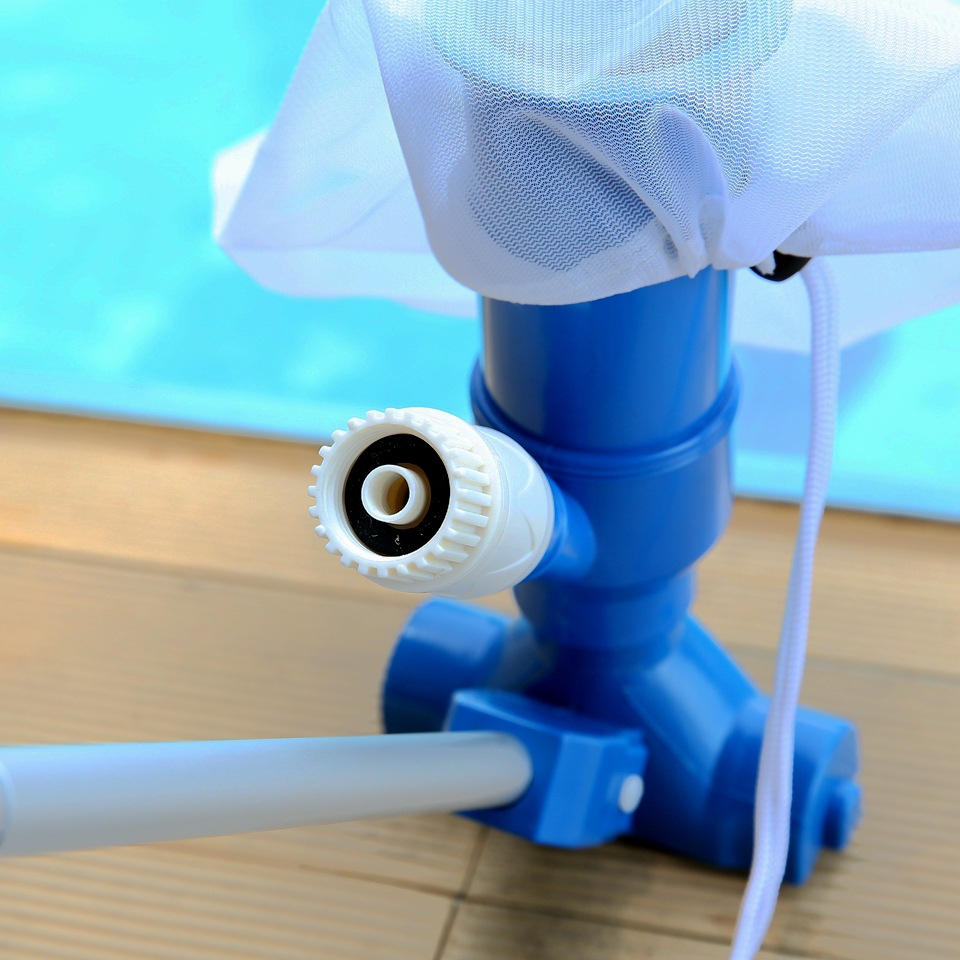 (10-tlg. Set) Vakuum Pool Reinigungswerkzeug Schwimmbad Wartungsset - Blau