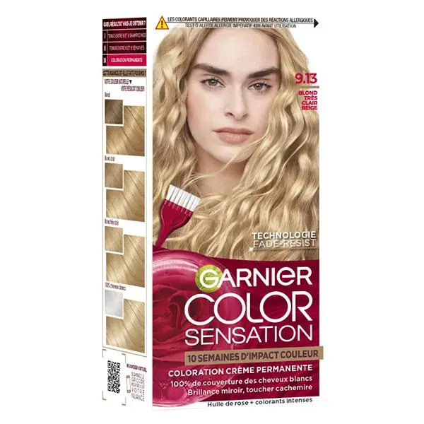 Garnier Color Sensation Coloração Permanente 9.13 Loiro Bege Muito Claro