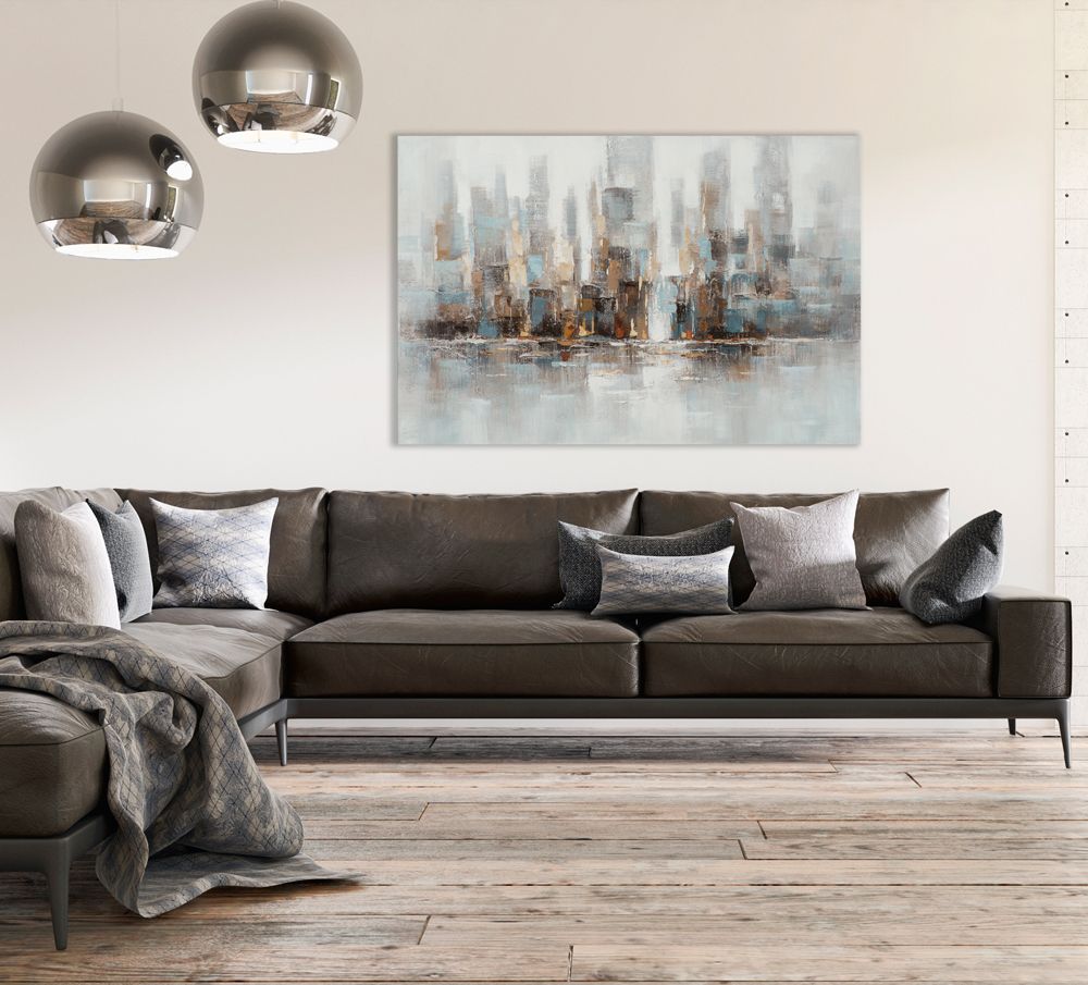 Gemälde ABSTRAKTE SKYLINE