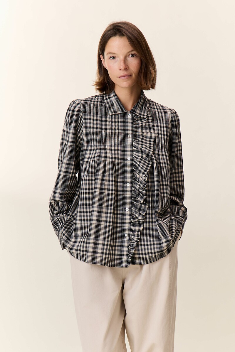 LEON & HARPER<br>Blusa xadrez, CLAUS