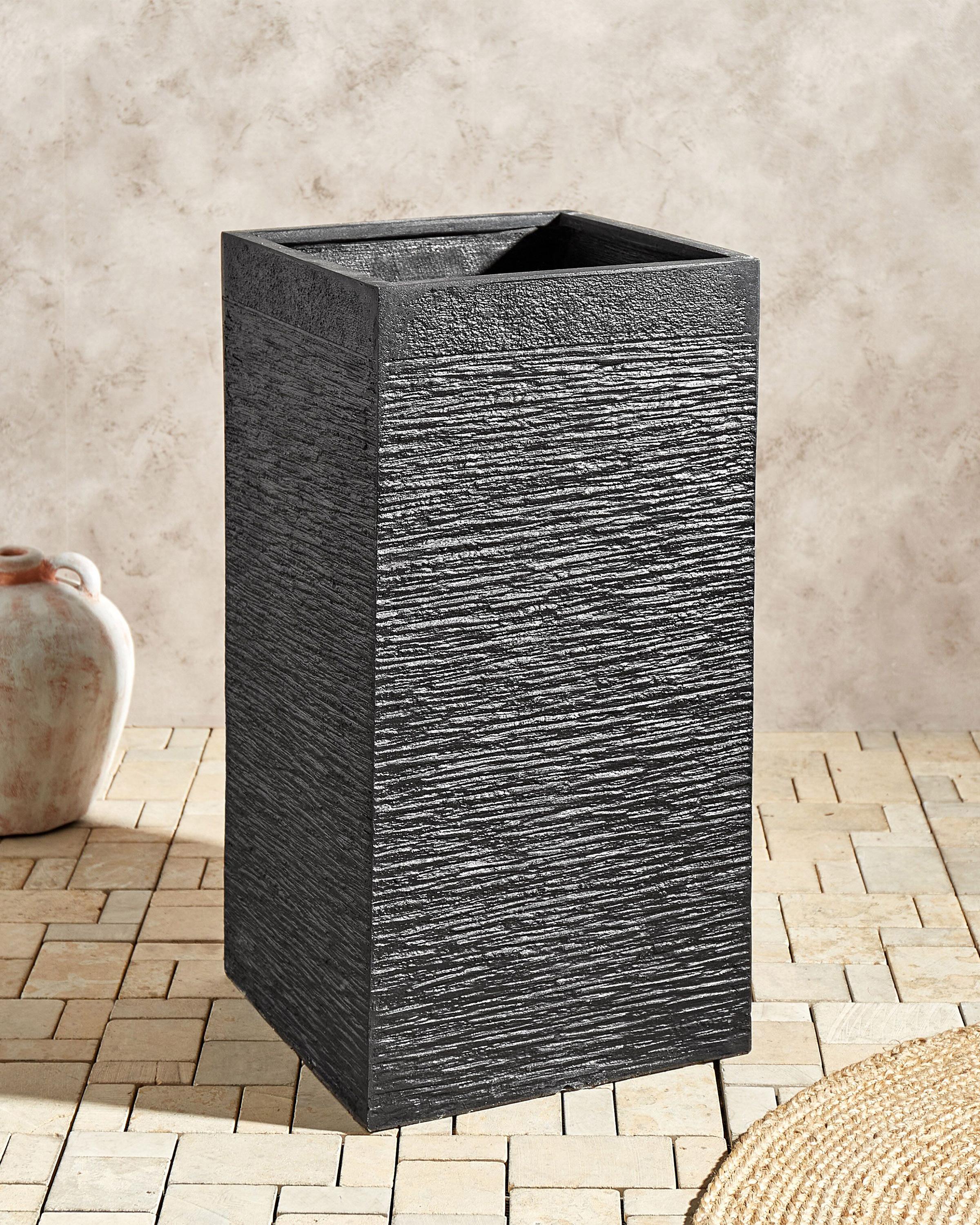 Bloempot DION 40 cm Zwart