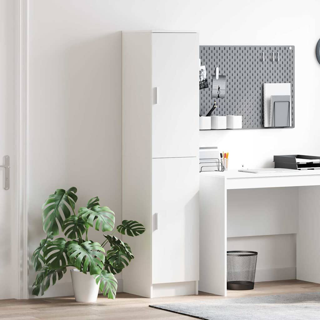 vidaXL Hoge tafel wit 35 x 39 x 168 cm Houtmateriaal