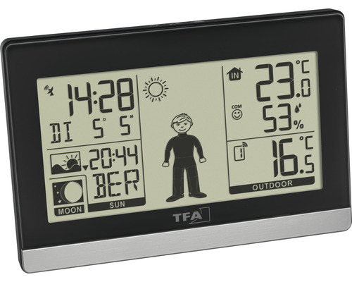 Draadloos weerstation WEATHER BOY TFA zwart