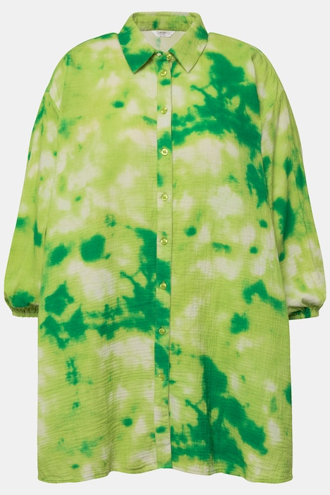 Musselin-Hemdbluse, Batikmuster