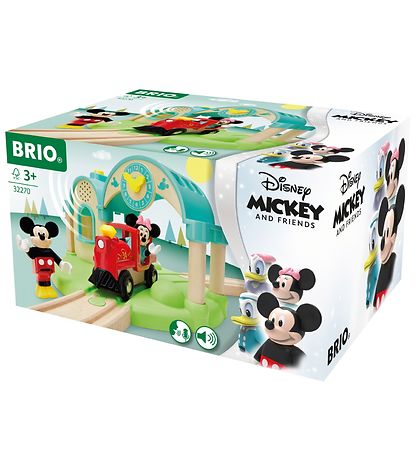BRIO Bahnhof m. Mickey Mouse - 4 Teile - Audiorecorder 32270