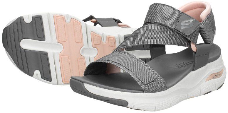 Skechers Arch Fit - Pop Retro donkergrijs