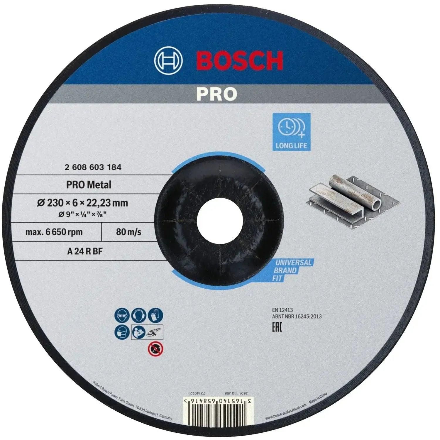 Bosch Professional Afbraamschijf PRO Metal 230x22,23x6,0mm VE=1 - 2608603184
