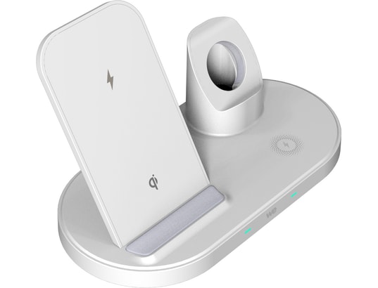 WE - Chargeur induction Dock de charge Apple 3-en-1 Blanc