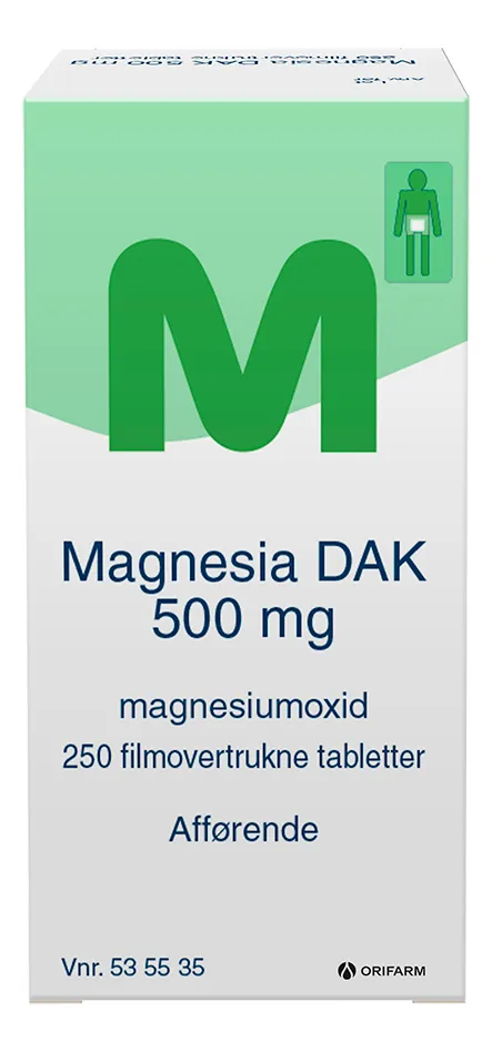 Magnesia 500mg - 250 stk
