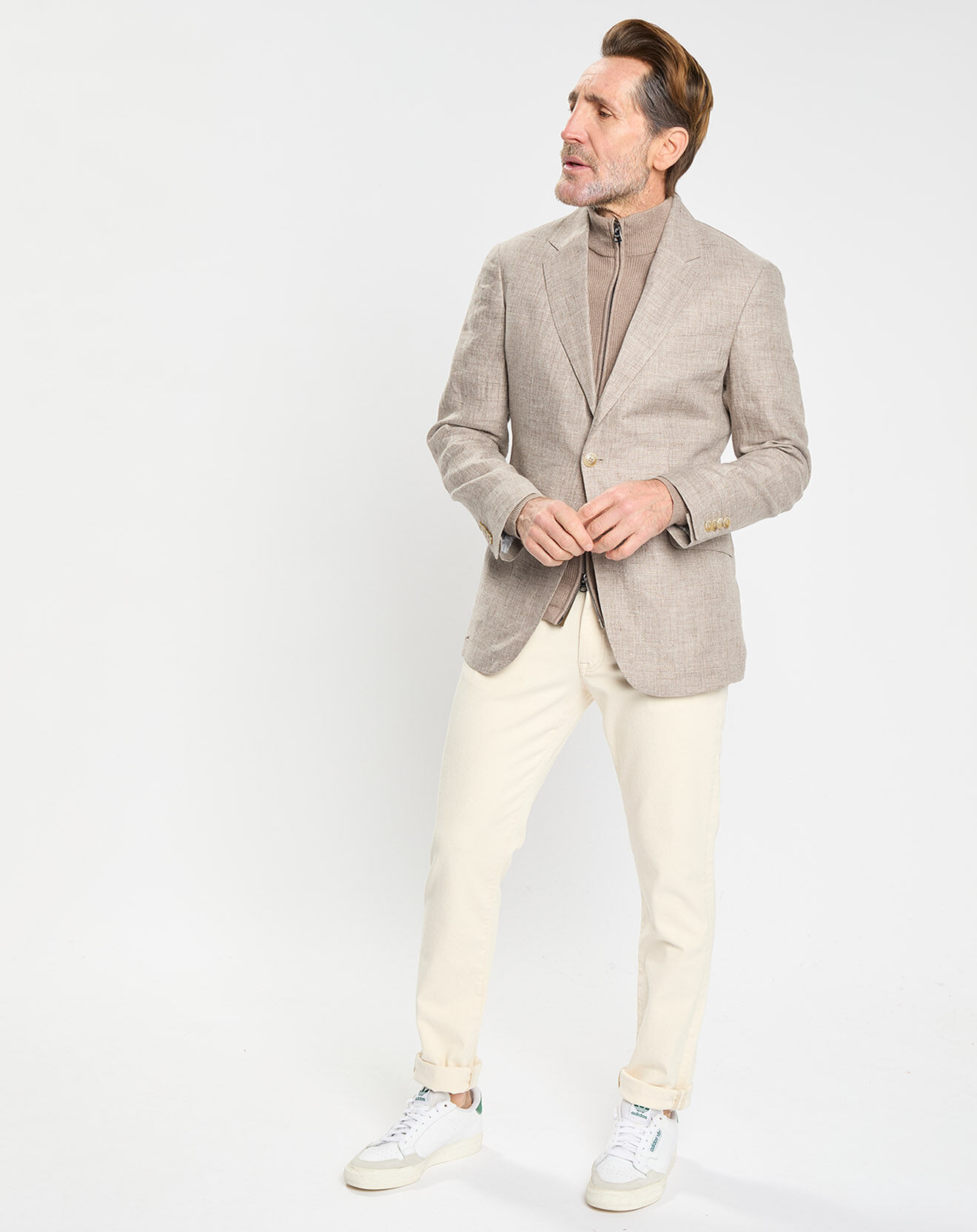Hackett London Veste 100% Lin beige