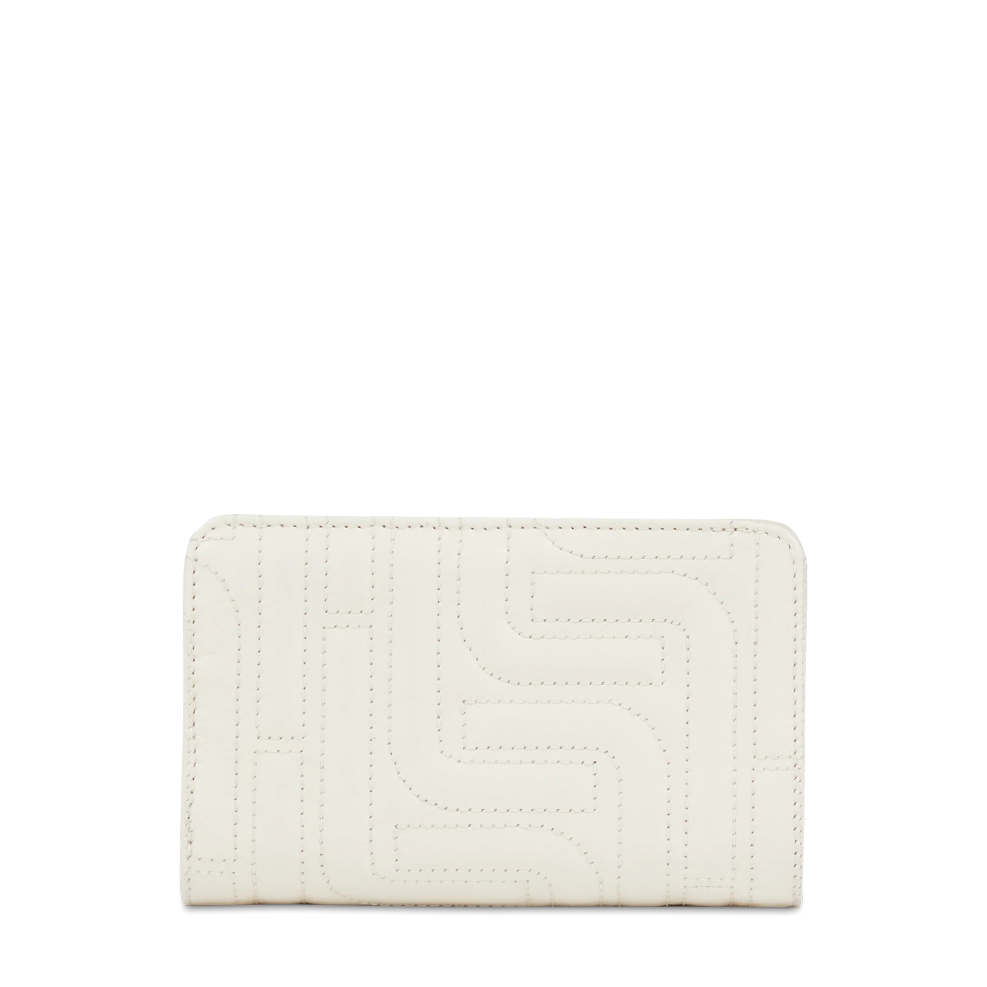 Portefeuille rectangulaire compact zippé Midi-Minuit de Lancel-Neige