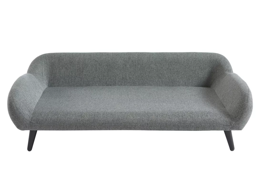 Canapé pour animaux en tissu et piètement métal - L.99 x P. 61 cm - Gris - ZOLIA
