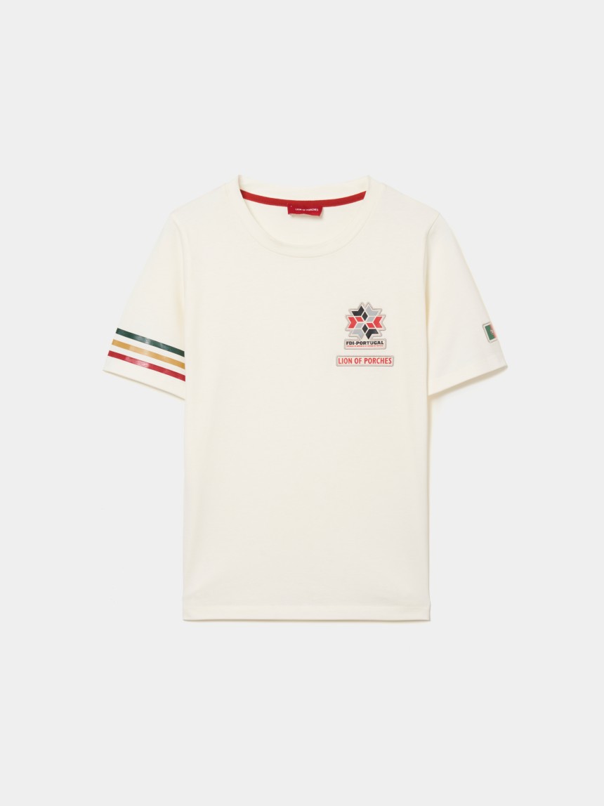 T-shirt feminina de algodão Lion x FDI