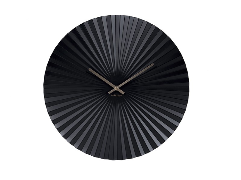 Wall Clock Sensu KA5657BK Black