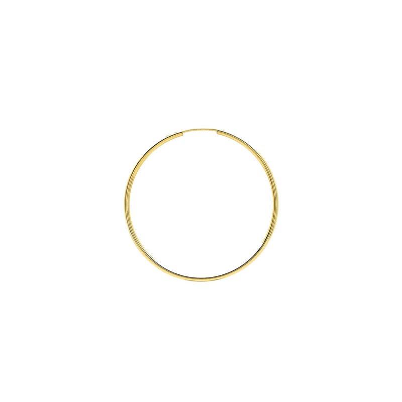 Créoles lisses Femme - Or 18 Carats - Diamètre 40mm
