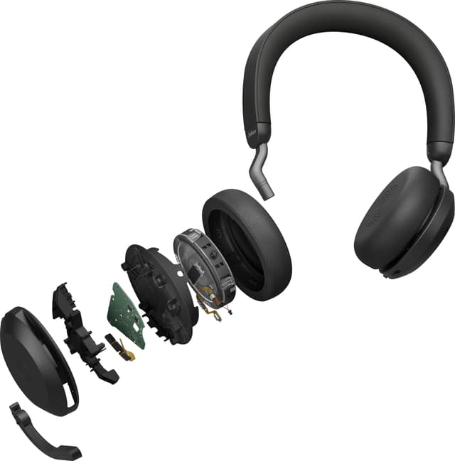 Jabra Evolve2 75 MS Stereo trådløse høretelefoner
